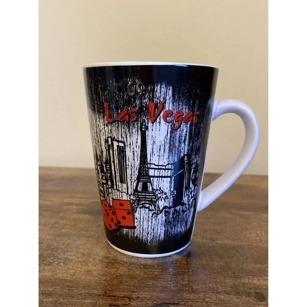 Famous Welcome To Las Vegas Nevada Coffee Mug Cup Vegas Dice Paris Eiffel Tower
